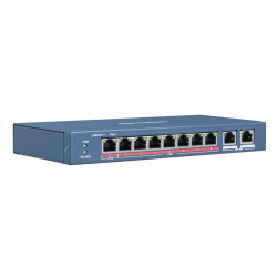 Hikvision DS-3E0109P-E switch PoE longue distance 250 mètres 9 ports dont 8 ports PoE