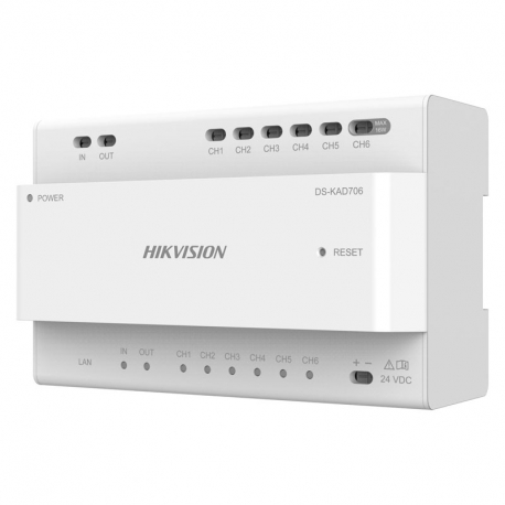 Hikvision DS-KAD706 distributeur IP 2 fils pour portier vidéo modulable 2 fils
