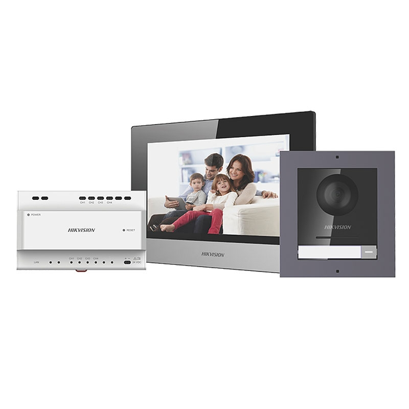 Kit Interphone Vidéo Couleur 2 Fils Hikvision Ds Kis701