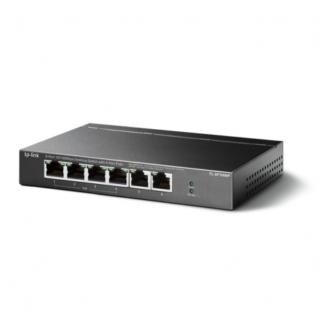 Switch PoE+ 6 ports dont 4 ports PoE longue distance TP-Link TL-SF1006P