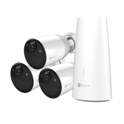 EZVIZ BC1-B3 kit 3 caméras sur batterie full HD H265 avec vision de nuit en couleur