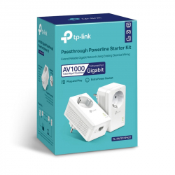 TP-Link TL-PA7017PKIT kit 2 boîtiers CPL AV2 1000 Mbps avec prise gigogne intégrée