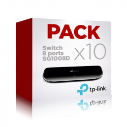 Pack 10 switch Gigabit 5 ports TP-Link TL-SG1008D