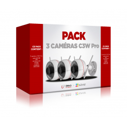 Pack de 3 caméras EZVIZ C3W Pro