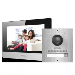 Hikvision DS-KIS602/S kit interphone vidéo IP en acier inoxydable
