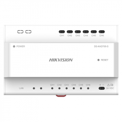 Hikvision DS-KAD706-S distributeur IP 2 fils pour portier vidéo modulable 2 fils