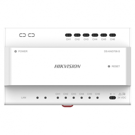 Hikvision DS-KAD706-S distributeur IP 2 fils pour portier vidéo modulable 2 fils