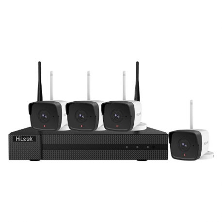 HiLook IK-4142BH-MH/W kit WIFI 4 caméras 2MP avec micro intégré et vision de nuit 30 mètres