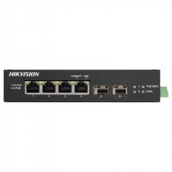 Hikvision DS-3T0506HP-E/HS switch PoE 6 ports 3 ports PoE gigabit 1 port HI-PoE gigabit 2 ports fibre gigabit SFP