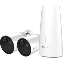EZVIZ BC1-B2 (4MP) kit caméra 2 caméras WiFi sur batterie 4MP H265 avec vision de nuit en couleur