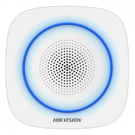 Hikvision DS-PS1-I-WE sirène intérieure sans fil bleue 110 décibels pour alarme Hikvision AX PRO